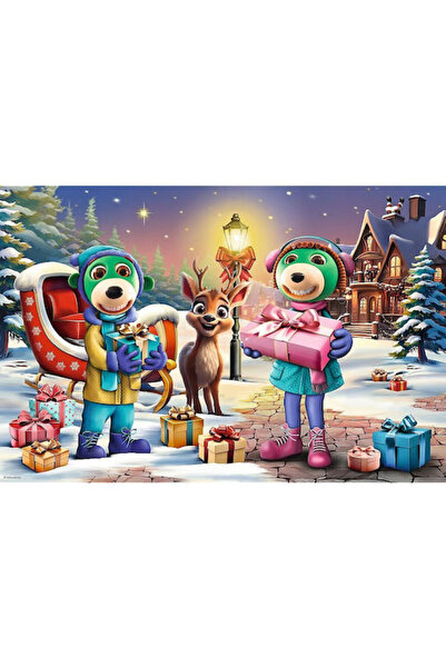 Trefl Maxi Puzzle 24 Treflik Familie Timp de Iarnă 14360