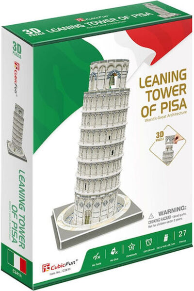 Cubic Fun Turnul înclinat (Italia) Puzzle 3D 27 piese Cod: C241h