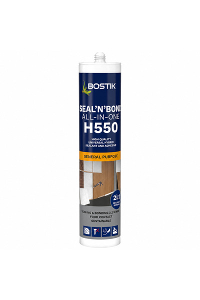 BOSTİK H550 Yüksek Kalite Genel Amaçlı Hibrit Mastik ve Yapıştırıcı Gri Renk ...
