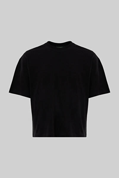 Machinist Muška osnovna pamučna kratka majica oversize crna