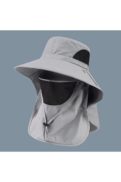choice2 Light gray Summer Sun Hats UV Protection Outdoor Hunting Fishing Cap ...