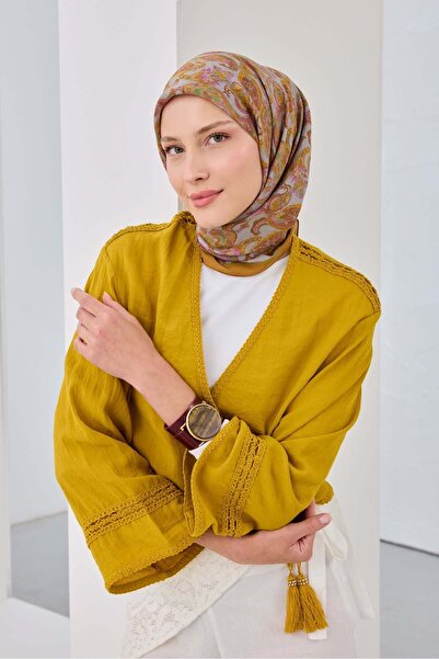 Silk Home Velora Scarf Ethnic Mustard