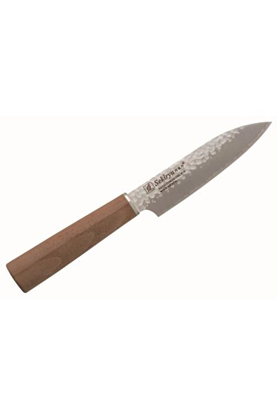 SekiRyu Cutit KASHI Petty 120 mm, otel VG-10 Damascus, maner din lemn de nuc,...