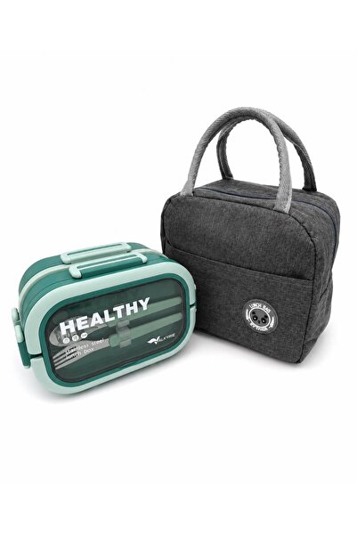 valkyrie 304 Çelik Bölmeli Lunch Box Seti | Termal Çantalı, Bölmeli, Çatal Kaşıklı, Sızdırmaz Yemek