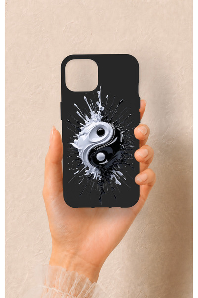 Vip Case iPhone 13 Uyumlu İyi ve Kötü Desenli Silikon Kılıf