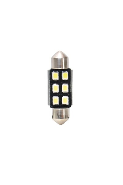 Vecta Set 2 becuri auto cu LED Sofit T11X36mm, Canbus, C10W Alb 6 LED-uri 12V...