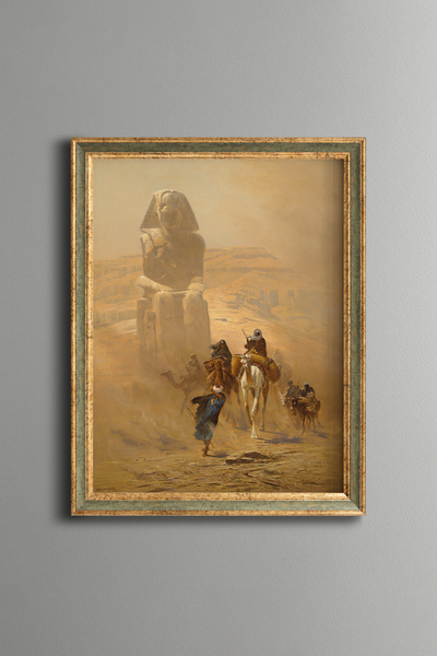 epiqart Sphinx - Vintage Patterned Painting - Fine Model