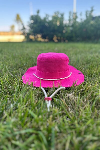Mollycrush Premium Drawstring Bucket Hat Beach |   Pink Unisex Wide Brim Sun Hat