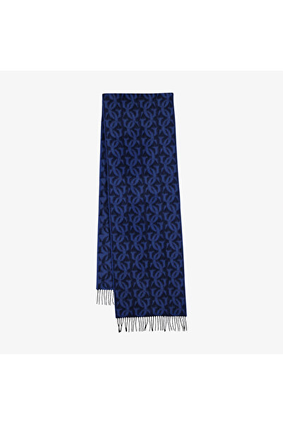 Gant Unisex Lacivert G Monogramlı Dokuma Atkı