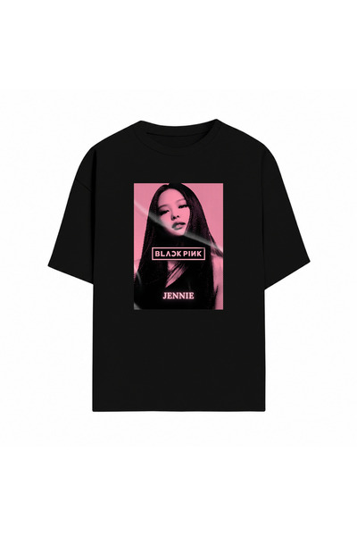 Grafftee Clothing Kpop Blackpink Jennie Baskılı Trend Oversize Tasarım Pamukl...