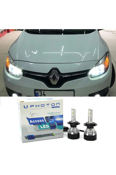 Photon Renault Fluence Led Xenon Kısa Far Ampulü H7 Access Yeni Seri Beyaz