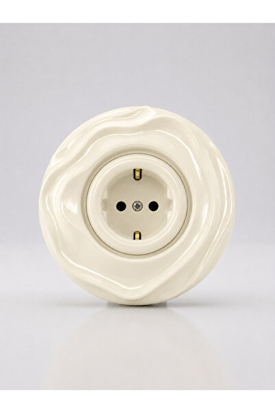 VRC Ticaret Special Design Wavy Series Cream Color Decorative Socket a Qualit...