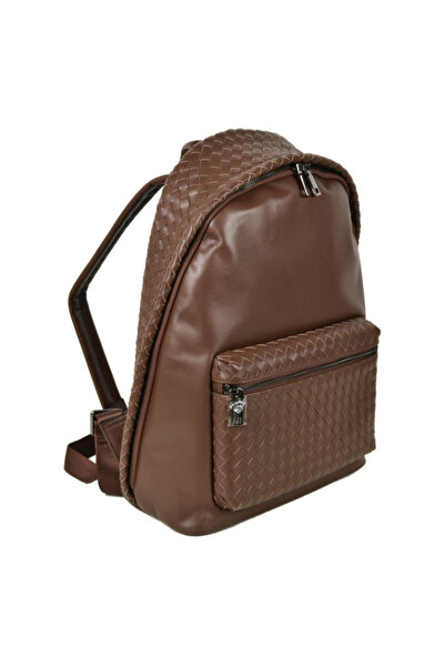 matis atelier Rucsac de damă din piele Amanda - Maro închis