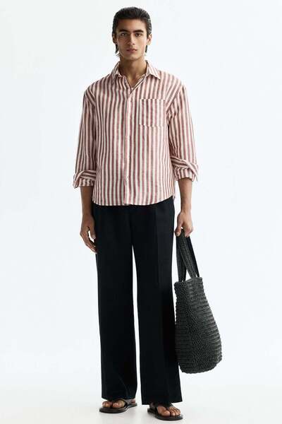 H&M Relaxed Fit Linen-blend shirt