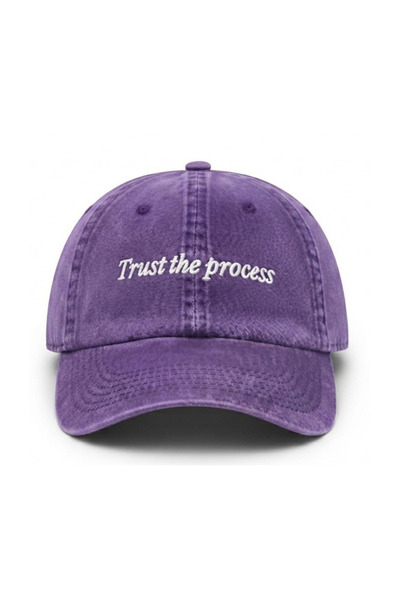Tresore قبعة بيسبول مطرزة قابلة للغسل بعبارة "Trust the Process" / قبعة بيسبو...