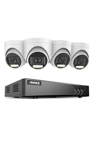 Annke Sistem performant de supraveghere video DW81KN+CR1CW*4, DVR 8 canale Hi...