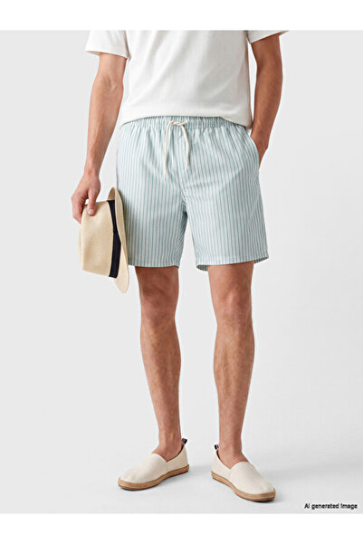 LC Waikiki Esvab • Modern & Distinctive Short Length Striped Men's Swim Shorts
