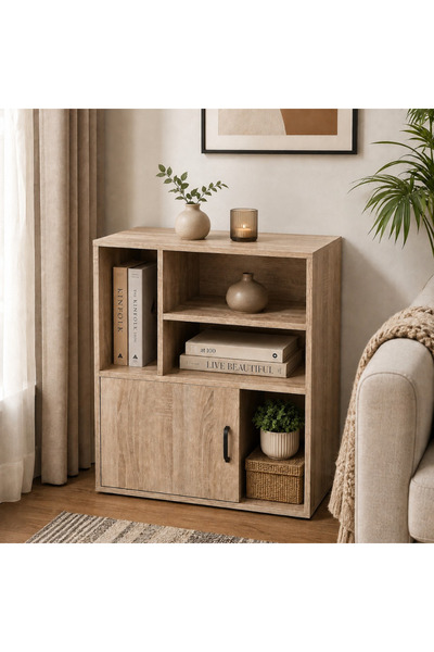 laverahome Multi Use Wooden Storage Cabinet Modern Stylish Wooden Cabinet |