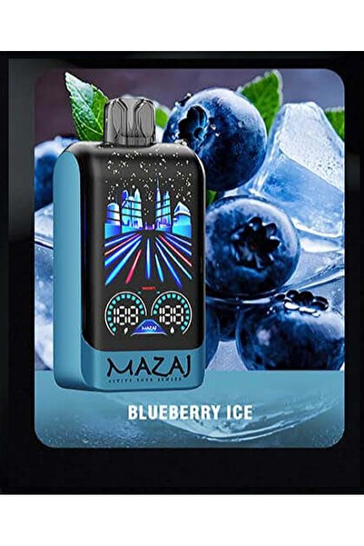 Mazaj Blueberry Ice Curve 24000 Puff - Cold Blueberry Flavor