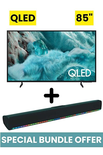 Samsung 85 Inch QLED Q7F 4K Vision AI Smart TV (2025) + 2.0 Channel Portable ...