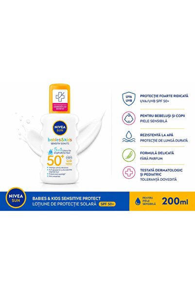 NIVEA Αντηλιακή Λοσιόν Προστασίας για Βρέφη και Παιδιά, για Επιδερμίδες Ευαίσ...