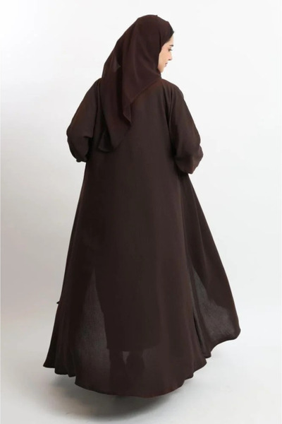 Abay-ti Abaya Double Cloche Cloche Crepe American - Free Sample