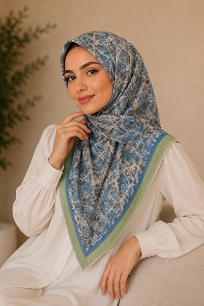 İmajButik Mink Green Cotton Soft Scarf