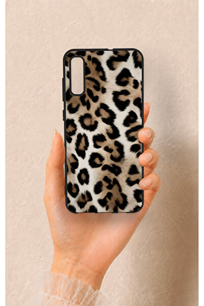 Vip Case Samsung A70 Uyumlu Leopar Derisi Desenli Silikon Kılıf