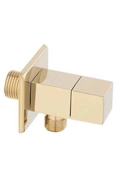 FERRO QUADRO Z294-G Γωνιακός διακόπτης ροής 1/2x1/2" Χρυσός