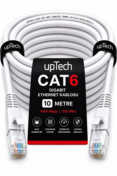 upTech Cat6 Ethernet Cable 10 Meters Rj45 Lan Internet Modem Router Computer ...