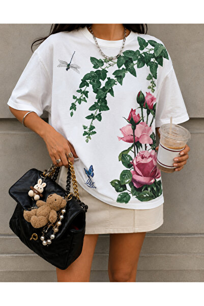 Jose Clothing Oversized Short-Sleeve Printed T-Shirt