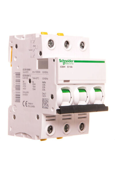 Schneider Electric Disjunctor automat 10A tripolar AC/DC A9F06310