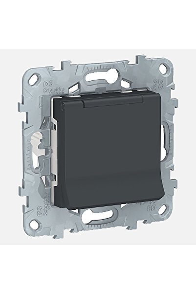 Schneider Electric Schneider Nu503730Ta German Covered Grounded Socket 2 Phase