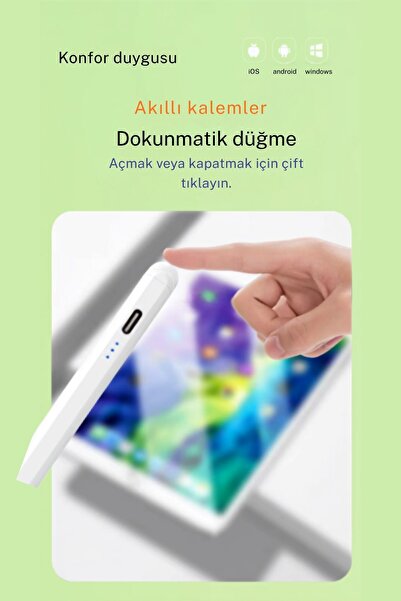 Fuchsia Android Samsung A9 A9 Plus A11 A11 Plus Uyumlu P130 Premium Universal Dokunmatik Tablet Kalemi