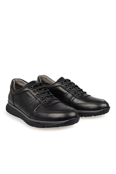 Mario Lavalle , pantofi casual bărbați model 058, piele naturală, Negru
