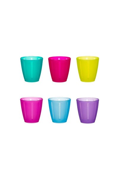 Jumbo Set 6 pahare din plastic pentru apă, 240 ml