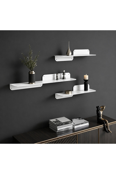 loay Modern Metal Wall Shelf 3-Piece