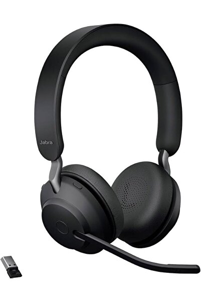 Jabra Evolve2 65 Wireless PC Headset - Noise Cancelling, UC Certified, Stereo...