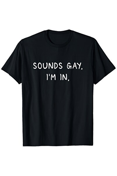 STITCHLY تي شيرت فunny Pride بطباعة 'I M In' للجنسين + شعار بطباعة بيضاء، مقا...