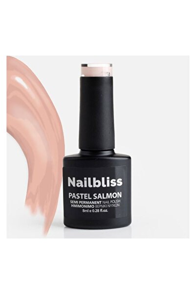 nailbliss Ojă semipermanentă PASTEL SALMON, 8 ml – culoare intensă, luciu și ...