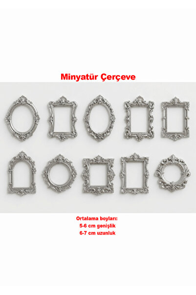 Friday Home 10 adet Mini Çerçeve - Minyatür Müze için