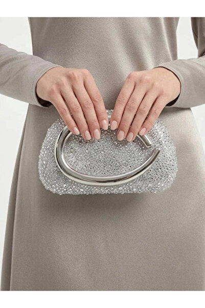 VİNY Women's Luxury Crystal Evening Clutch Bag – Rhinestone Party Handbag wit...
