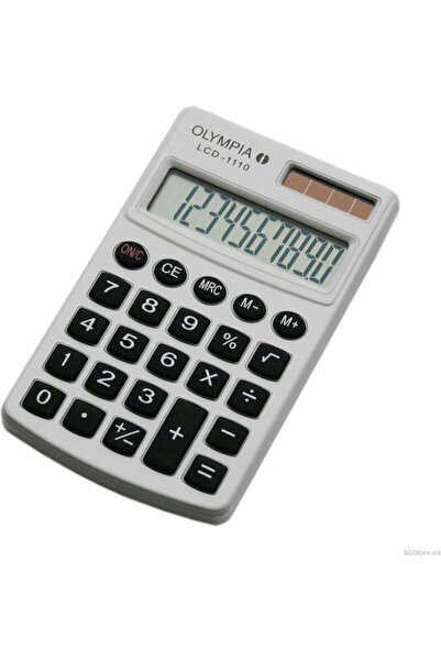 Olympia Calculator de buzunar LCD 1110, 10 cifre, culoare argintie, 1 bucată,...