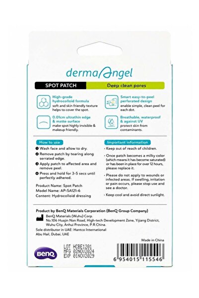 DermaAngel Spot Patches With Salicylic Acid Day And Night For Underground Acne 12mm 24 Count