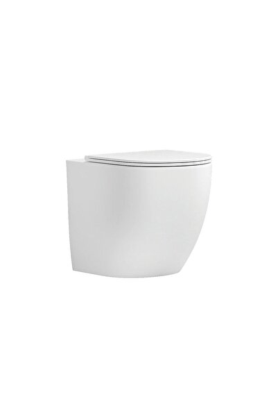 Karag LT 2141D Milos Λεκάνη δαπέδου rimless με κάλυμμα White Glossy