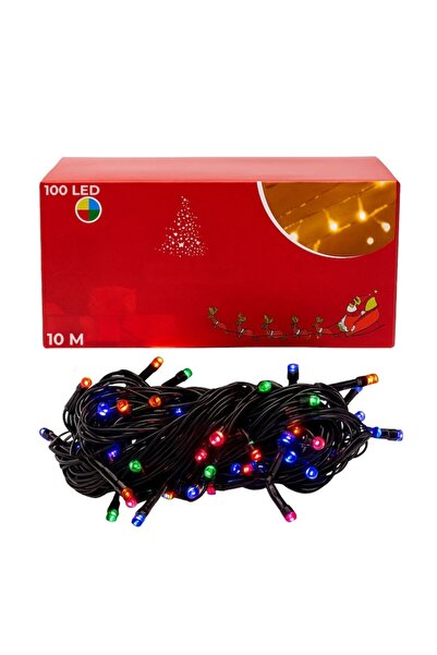MACVI Ghirlandă luminoasă LED colorată cu 100 de lumini, 10 metri — Magia săr...