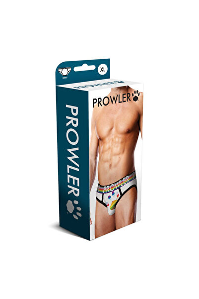 Prowler Υπερμεγέθες Σλιπ με Σχέδιο Πατούσας - XL - Λευκό
