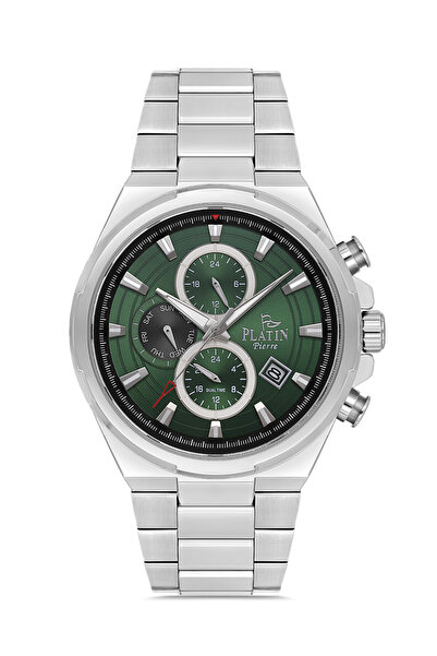 Platin Pierre Hds-1254Ga-A10 Steel Cord Functions Active Men's Wristwatch