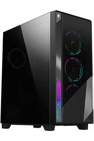 Gigabyte Aorus C500 Carcasă PC Gaming Midi Tower cu Fereastră Laterală și Ilu...