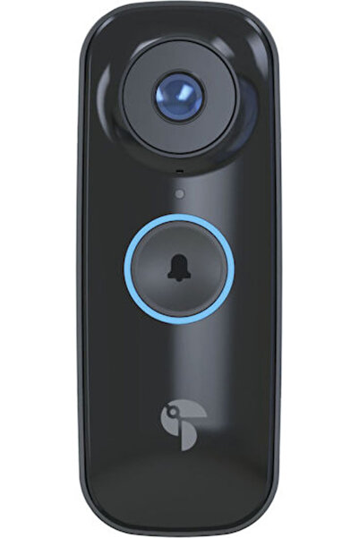 Toucan Ασύρματο κουδούνι πόρτας συμβατό με Wi-Fi, Alexa και Apple HomeKit, Μαύρο